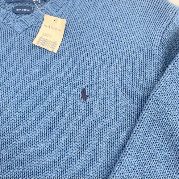 Polo Ralph Lauren Blue Knitted Pullover Sweater - Picture 3 of 5